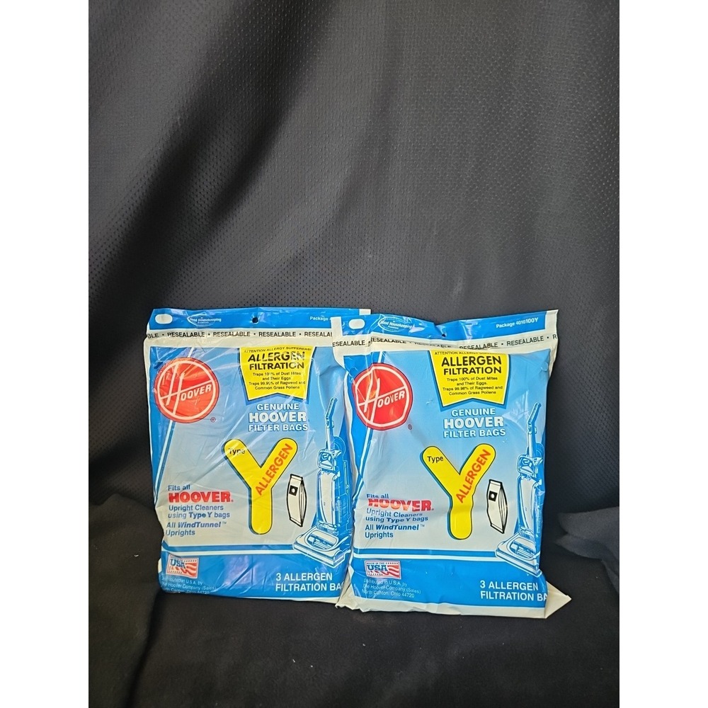 Hoover Y Allergen Filtration Genuine Bags WindTunnel 2 pks. 3 per pack 4010100Y